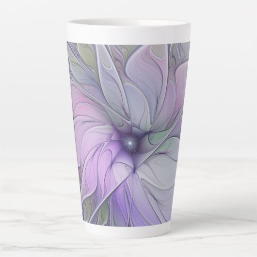 Atemberaubende Schönheit Modernes Abstraktes Frakt Milchtasse (Vorderseite)