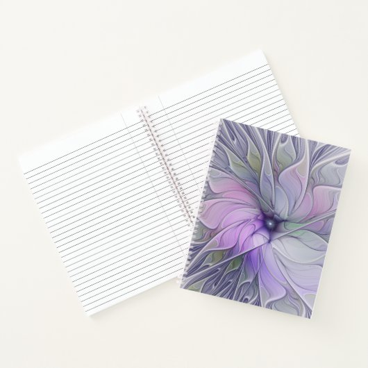 Atemberaubende Schönheit Modernes Abstraktes Frakt Notizblock (Innenseite)