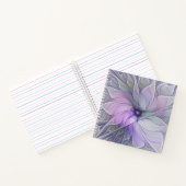 Atemberaubende Schönheit Modernes Abstraktes Frakt Notizblock (Innenseite)