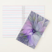 Atemberaubende Schönheit Modernes Abstraktes Frakt Notizblock (Innen)