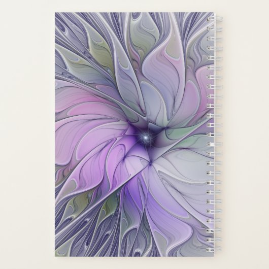 Atemberaubende Schönheit Modernes Abstraktes Frakt Notizblock (Rückseite)