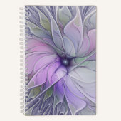 Atemberaubende Schönheit Modernes Abstraktes Frakt Notizblock (Vorderseite)