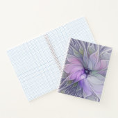 Atemberaubende Schönheit Modernes Abstraktes Frakt Notizblock (Innenseite)