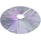 Atemberaubende Schönheit Modernes Abstraktes Frakt Polyester Weihnachtsbaumdecke (Schrägansicht)