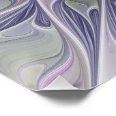 Atemberaubende Schönheit Modernes Abstraktes Frakt Poster (Ecke)