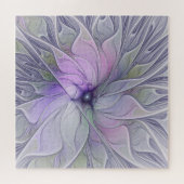 Atemberaubende Schönheit Modernes Abstraktes Frakt Puzzle (Horizontal)