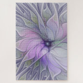 Atemberaubende Schönheit Modernes Abstraktes Frakt Puzzle (Vertikal)