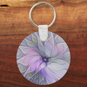 Atemberaubende Schönheit Modernes Abstraktes Frakt Schlüsselanhänger (Rückseite)