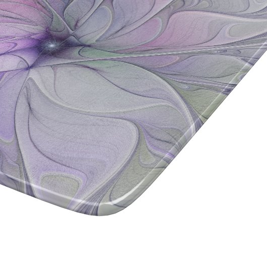 Atemberaubende Schönheit Modernes Abstraktes Frakt Schneidebrett (Ecke)