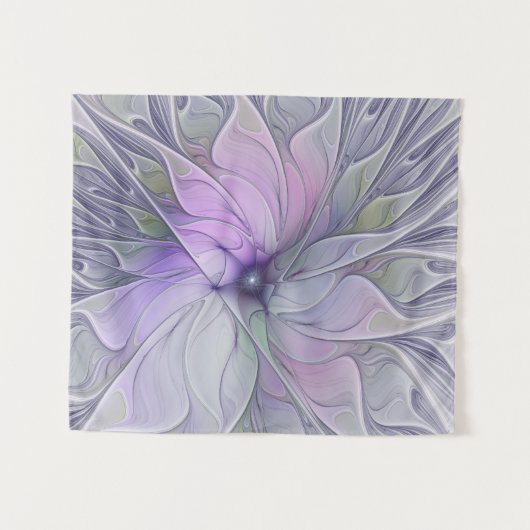 Atemberaubende Schönheit Modernes Abstraktes Frakt Wandteppich (Vorderseite (Horizontal))