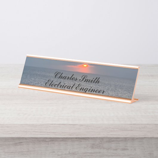 Atemberaubende Schreibtischnamensplatte Schreibtischnamensplakette (Vorderseite )