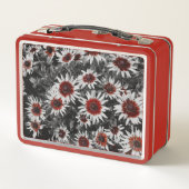 Atemberaubende Schwarz-Mit Augen Susans Metall Brotdose (Rückseite)