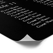 Atemberaubende Schwarze Hochzeit Poster (Ecke)