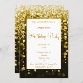 ATEMBERAUBENDE SCHWARZE UND GOLD 2 DIAMONDS AM GEB EINLADUNG