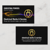 Atemberaubende schwarze Welle Visitenkarte (Vorne/Hinten)