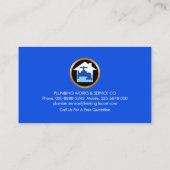 Atemberaubende Silberwasserleitung Visitenkarte (Rückseite)