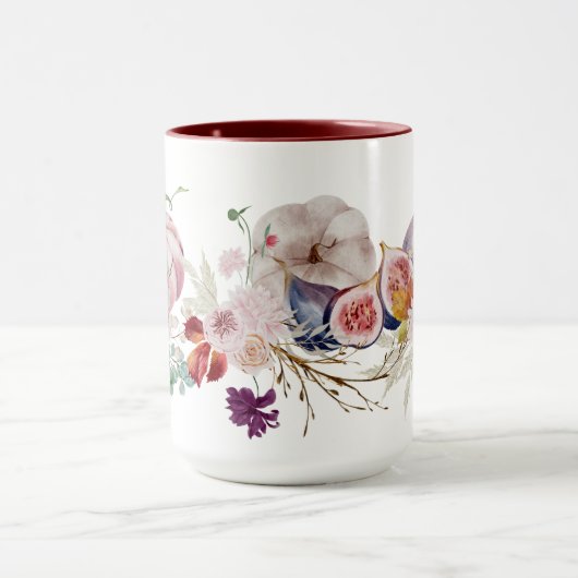 Atemberaubende SISTER-Tasse - Fall Pumpkins Blume Tasse (Zentrum)