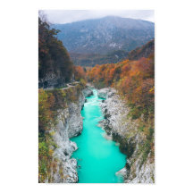Atemberaubende Soča Napolen-Brücke, Slowenien