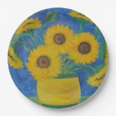Atemberaubende Sonnenblume Pappteller (Vorderseite)