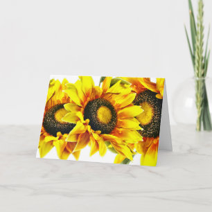 Atemberaubende Sonnenblumenkarte Karte