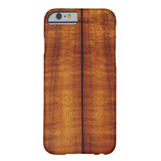 Atemberaubende Spalte hawaiische Koa Longboard Art Case-Mate iPhone Hülle (Rückseite)