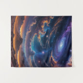 Atemberaubende Spiral Galaxy Space Alien Planet Sk Wandteppich (Vorderseite (Horizontal))