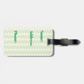 Atemberaubende Spirulina Gepäckanhänger (Rückseite horizontal)