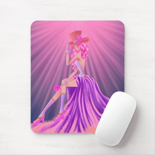 Atemberaubende Steampunk-Glamour-Abikönigin Mousepad (Mit Mouse)