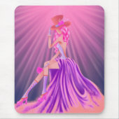 Atemberaubende Steampunk-Glamour-Abikönigin Mousepad (Vorne)
