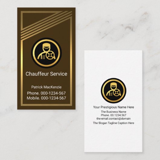 Atemberaubende Streifen Visitenkarte (Vorne/Hinten)