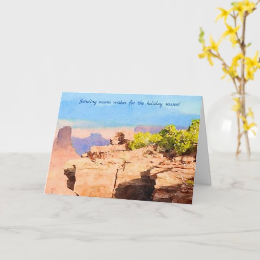 Atemberaubende Südwestschönheit im Urlaub in Utah Karte (Gelbe Blume)