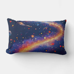 Atemberaubende Surreal Landschaft mit fiery Orange Lendenkissen