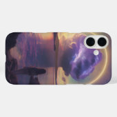 "Atemberaubende Surreallandschaft mit Fiery Orange Case-Mate iPhone Hülle (Rückseite (Horizontal))