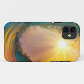 Atemberaubende Tropenwelle bei Sonnenuntergang Case-Mate iPhone Hülle (Rückseite (Horizontal))