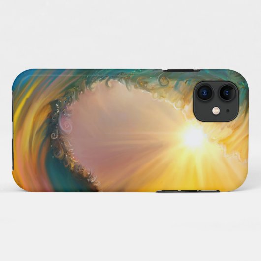 Atemberaubende Tropenwelle bei Sonnenuntergang Case-Mate iPhone Hülle (Rückseite (Horizontal))