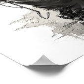 Atemberaubende und detaillierte Ralph Steadman Whi Poster (Ecke)