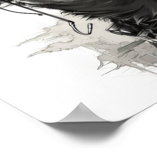 Atemberaubende und detaillierte Ralph Steadman Whi Poster (Ecke)