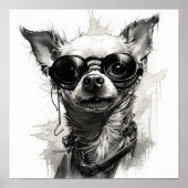 Atemberaubende und detaillierte Ralph Steadman Whi Poster (Vorne)