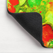 Atemberaubende und farbenfrohe Blume Kunstwerk Mousepad (Ecke)