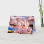 Atemberaubende und Phantastische rosa Sakura-Blume Karte (Vorderseite)