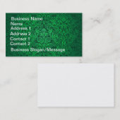 Atemberaubende Vintage grüne Blumengeschäfts-Karte Visitenkarte (Vorne/Hinten)