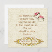 Atemberaubende Vintage Lesben Save the Date Einlad (Vorne/Hinten)