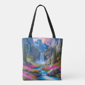 Atemberaubende Wasserfall & Bergwelt Tasche (Rückseite)