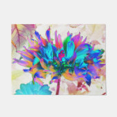 Atemberaubende Wasserfarbe Regenbogen Kaktus Dahli Fußmatte (Vorderseite)