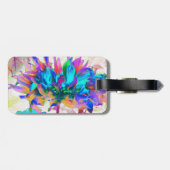 Atemberaubende Wasserfarbe Regenbogen Kaktus Dahli Gepäckanhänger (Rückseite horizontal)