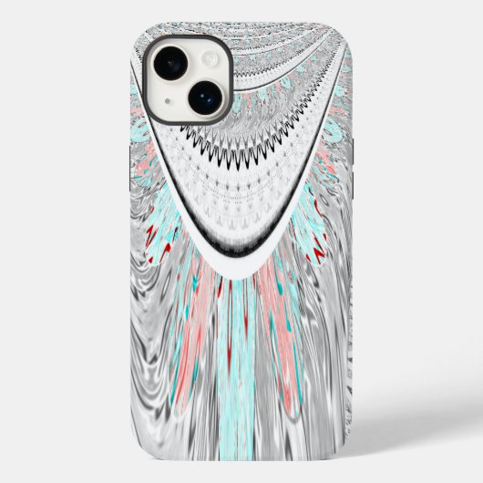 Atemberaubende, weiche Zyanfarben-Vektor-Illustrat Case-Mate iPhone Hülle (Rückseite)