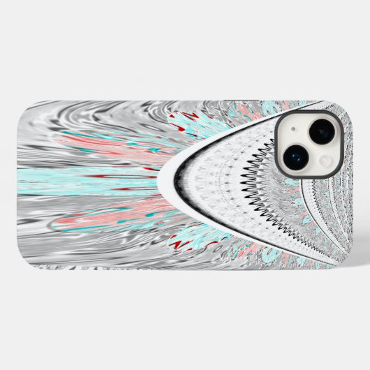 Atemberaubende, weiche Zyanfarben-Vektor-Illustrat Case-Mate iPhone Hülle (Rückseite (Horizontal))