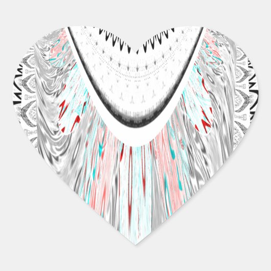 Atemberaubende, weiche Zyanfarben-Vektor-Illustrat Herz-Aufkleber (Vorderseite)