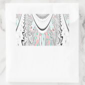 Atemberaubende, weiche Zyanfarben-Vektor-Illustrat Rechteckiger Aufkleber (Tasche)