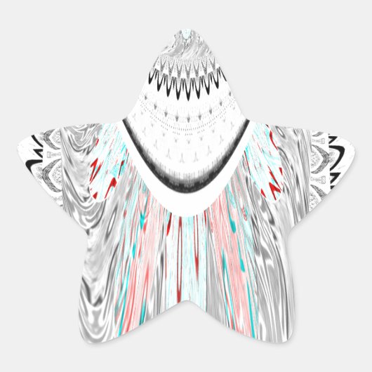 Atemberaubende, weiche Zyanfarben-Vektor-Illustrat Stern-Aufkleber (Vorderseite)